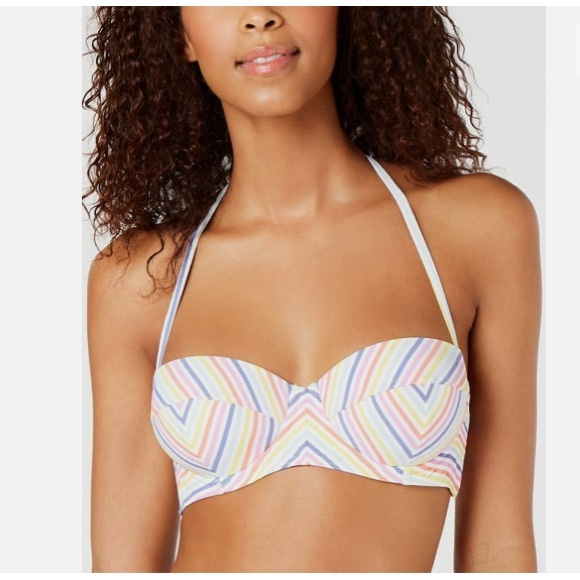Kate Spade New York High Waist Bikini in Beach Stripe Seersucker Size Me… - Picture 2 of 7
